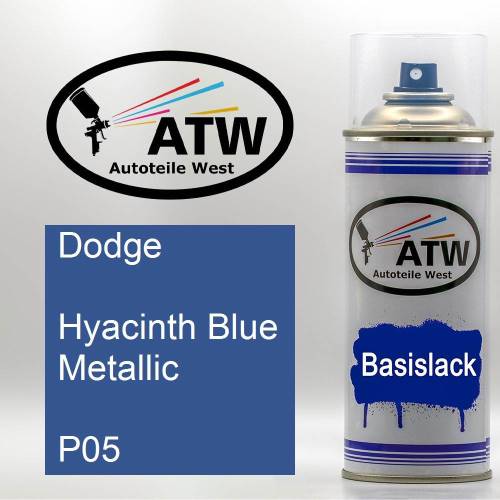 Dodge, Hyacinth Blue Metallic, P05: 400ml Sprühdose, von ATW Autoteile West.